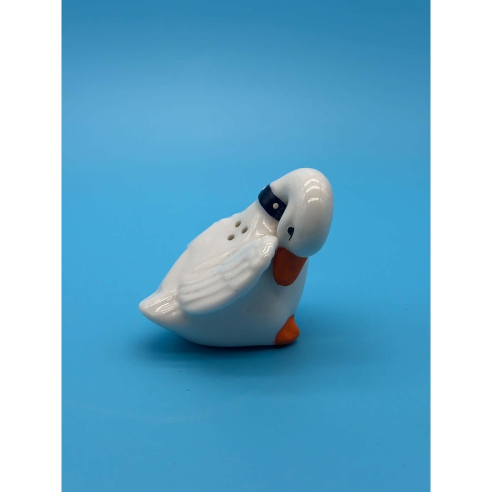 Single Vintage Ceramic Duck Goose Shaker